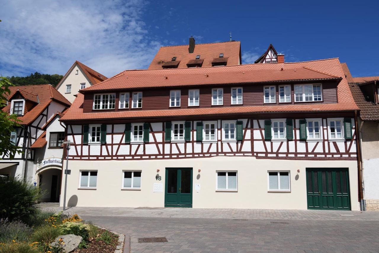 Das Schiefe Haus Wohnung Starkenburg Heppenheim  Buitenkant foto
