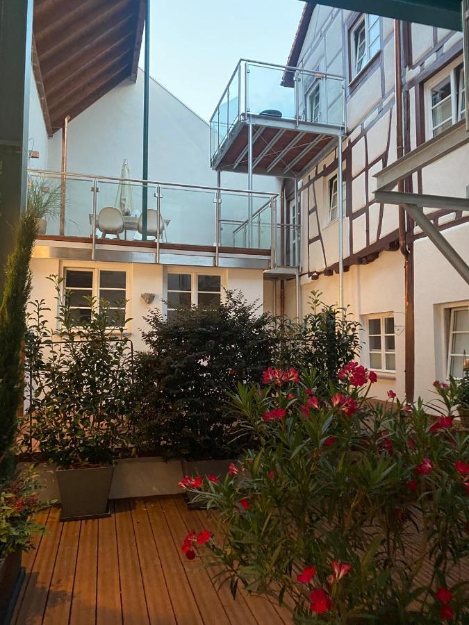 Das Schiefe Haus Wohnung Starkenburg Heppenheim  Buitenkant foto